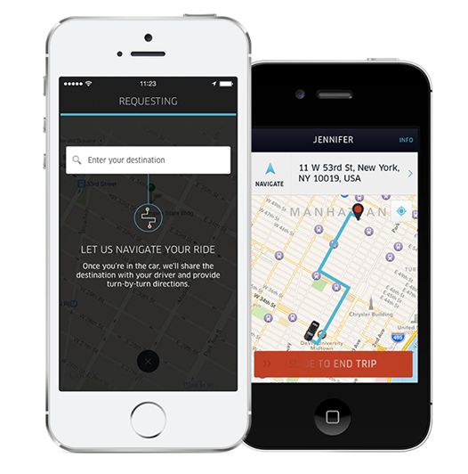 Photo: You talked, we listened. Introducing destination entry & turn-by-turn directions - two brand new features for an even quicker ride across town! http://t.uber.com/ukcruisecontrol